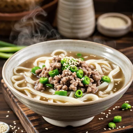 Shishito and Ground Pork Vermicelli Soup