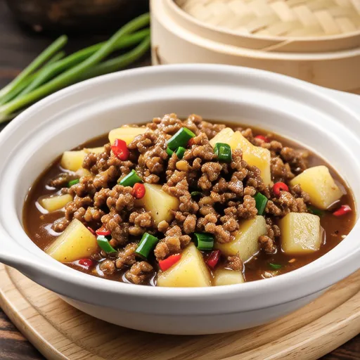 Spicy Minced Meat and Potato Stew