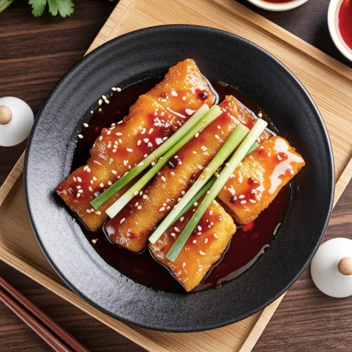 Pan-fried Yellowtail and Leek with Gochujang Sauce