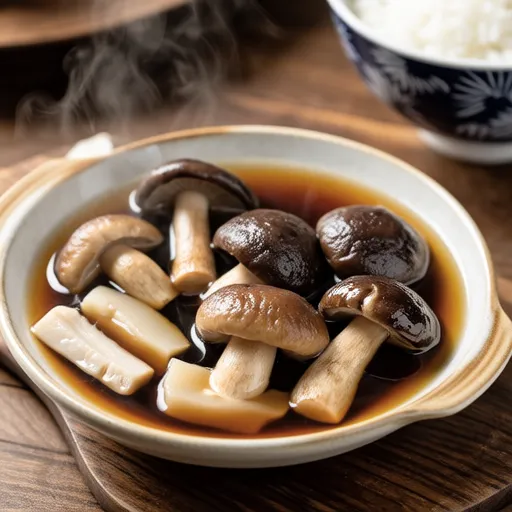 Simmered Burdock and Shiitake Mushrooms