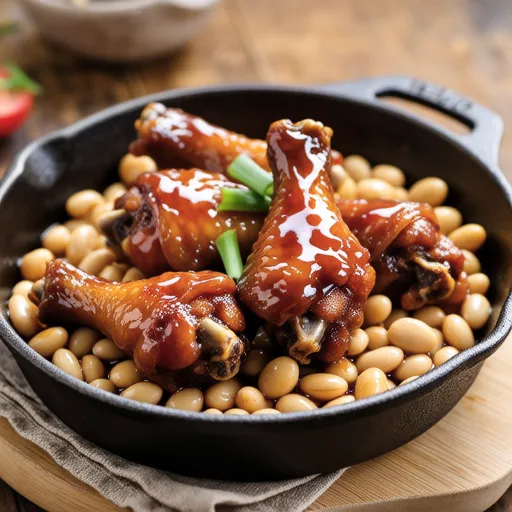Simmered Chicken Wings and Soybeans