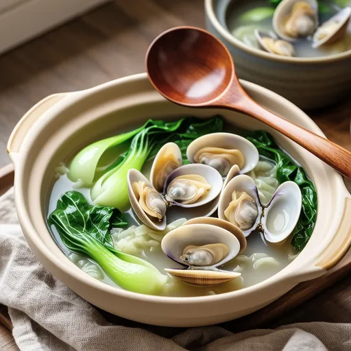 Clam and Spring Cabbage Soup