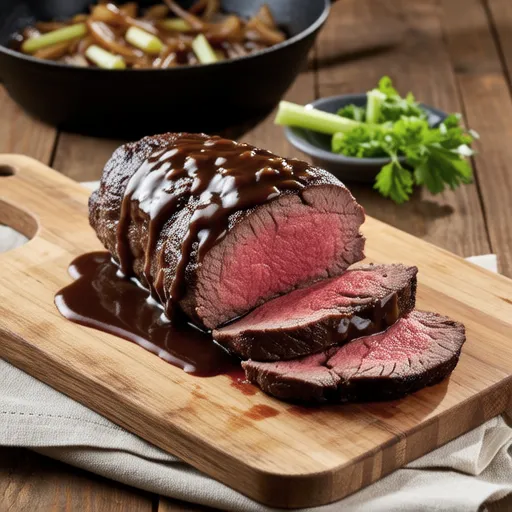 Roast Beef with Gravy Sauce