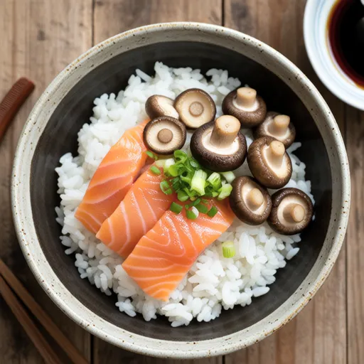 Salmon and Ginger Mixed Rice