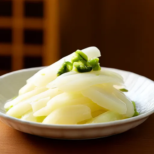 Grated Yam and Wasabi Salad