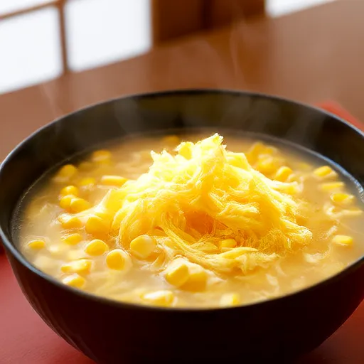 Sopa de milho com ovo