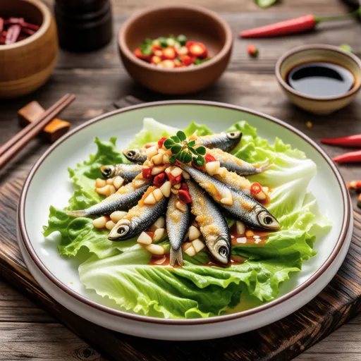 辣味生菜小沙丁鱼沙拉