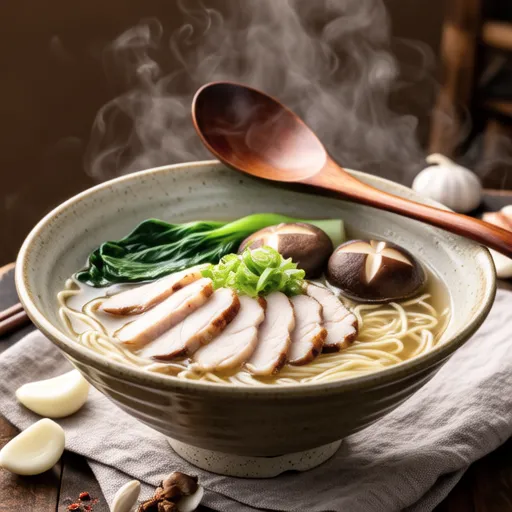 鶏肉としいたけのそうめんスープ