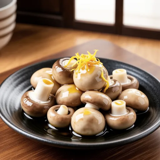 Nameko with Yuzu Pepper Dressing