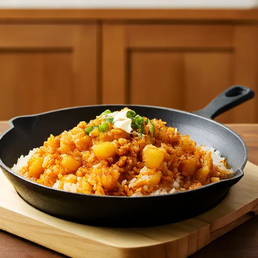 Arroz Frito de Papas con Gochujang