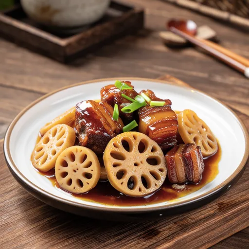 Sweet and Sour Stir-fried Pork and Lotus Root