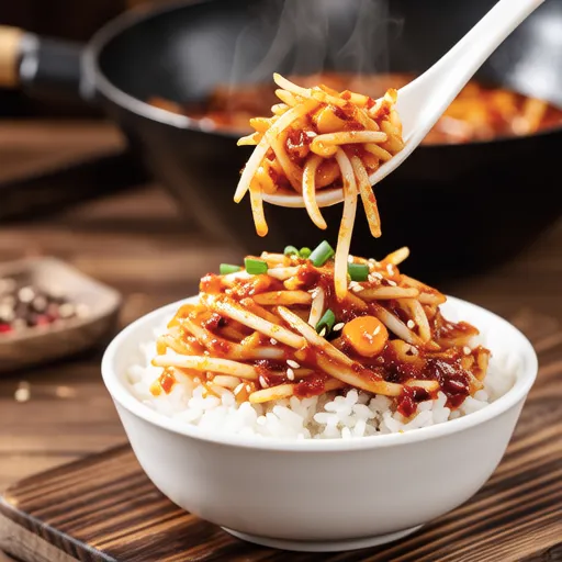 Spicy Stir-fried Bean Sprout Rice