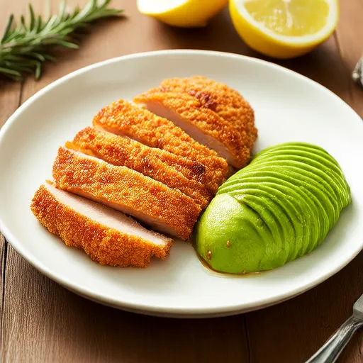 Pan-Seared Chicken Breast with Avocado Salad