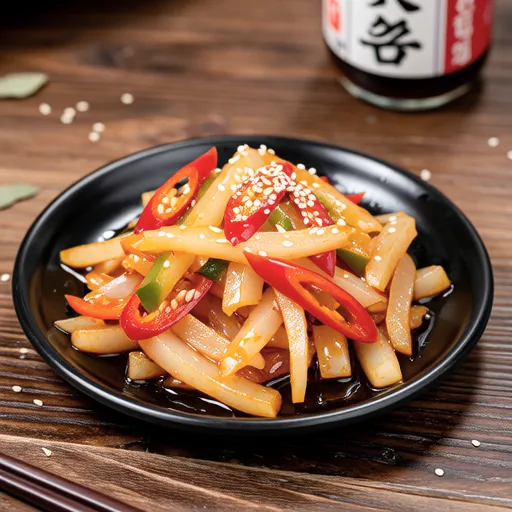 Daikon and Bell Pepper Kinpira