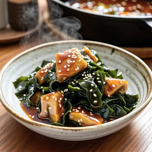 Mizuna and Canned Mackerel Ponzu Stir-fry