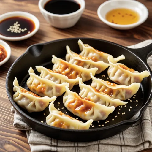 Kimchi Cheese Layered Gyoza