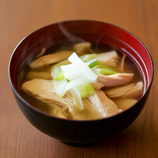 Chicken Tender and Onion Soup