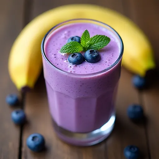 Blaubeer-Bananen-Smoothie