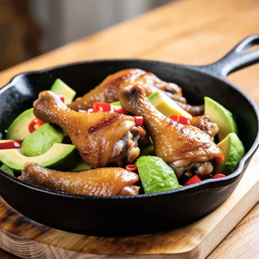 Garlic Butter Chicken and Avocado