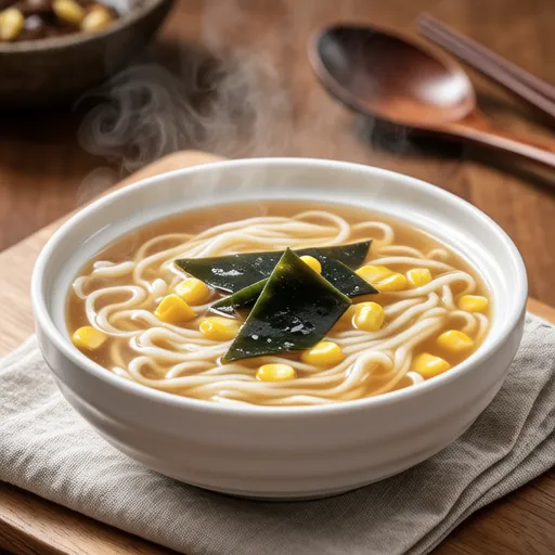 Egg White and Wakame Fluffy Soup
