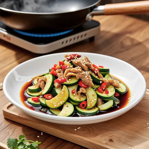 Stir-fried Zucchini with Tuna