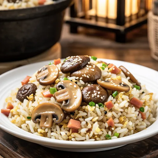 Mushroom Fried Rice - Saesongi Mushroom Fried Rice