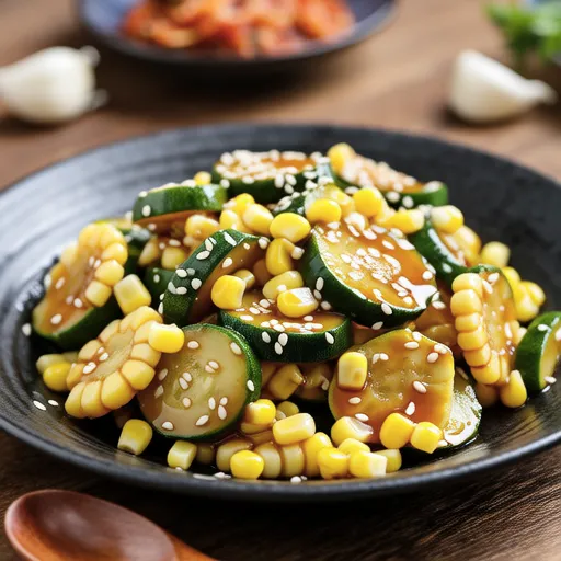 Young Corn and Zucchini Namul