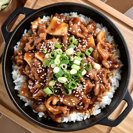 Pork Kimchi Cheese Fried Rice