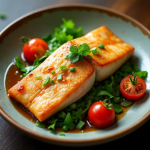 Pan-fried Mackerel with Aromatic Sauce