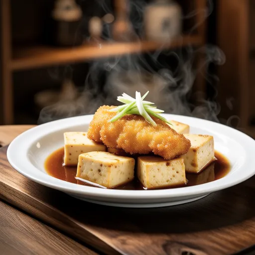 Fried Cod and Tofu with Thickened Sauce
