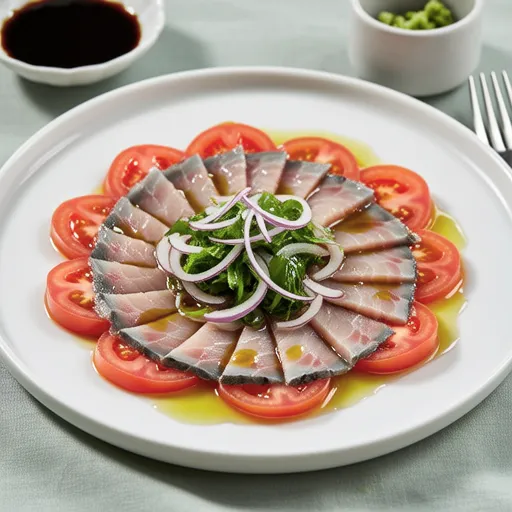 Sea Bream and Tomato Wreath Carpaccio