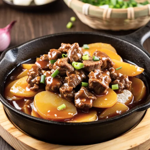 Sweet and Savory Stir-fried Potatoes with Ground Beef