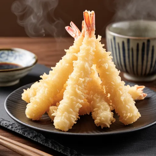 Gobō and Sakura Shrimp Tempura Fritters