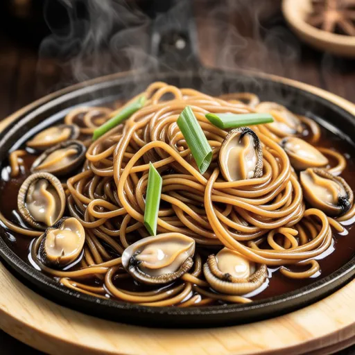 Oyster and Butter Soy Sauce Stir-fried Udon