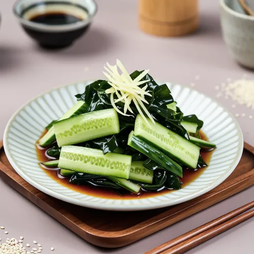 Cucumber and Wakame Vinegar Salad