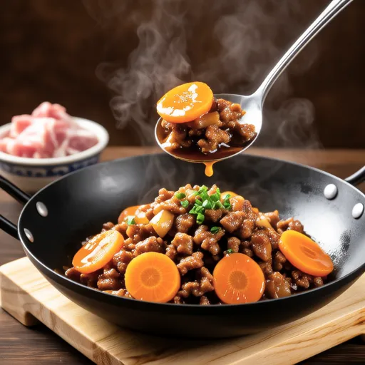 Carrot and Ground Pork Stir-fry
