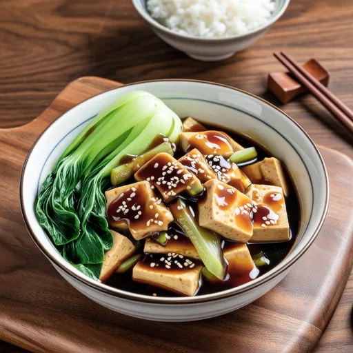 Vegetarian Bok Choy Tofu Stir-fry