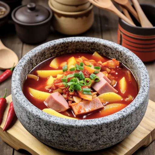 감자찌개 (매운 한국 감자 찌개)