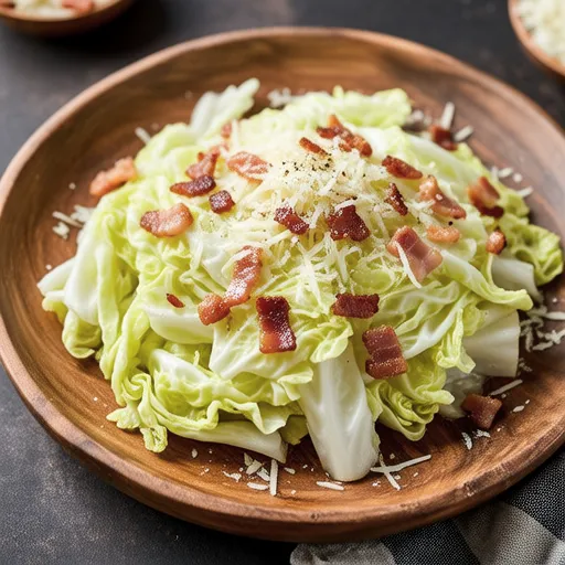 Stir-fried Cabbage with Parmesan Cheese
