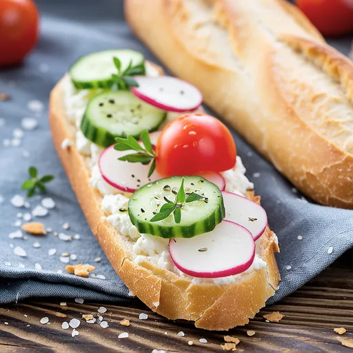 Colorful Radish Tartine
