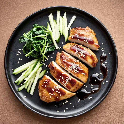 Chicken and Aromatic Vegetables with Sesame Sauce