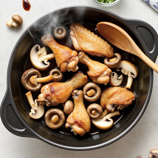 Satoimo and Chicken Oyster Stir-fry
