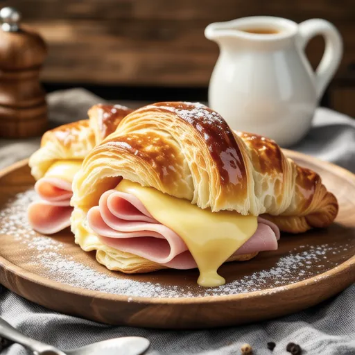Ham Cheese Roll French Toast