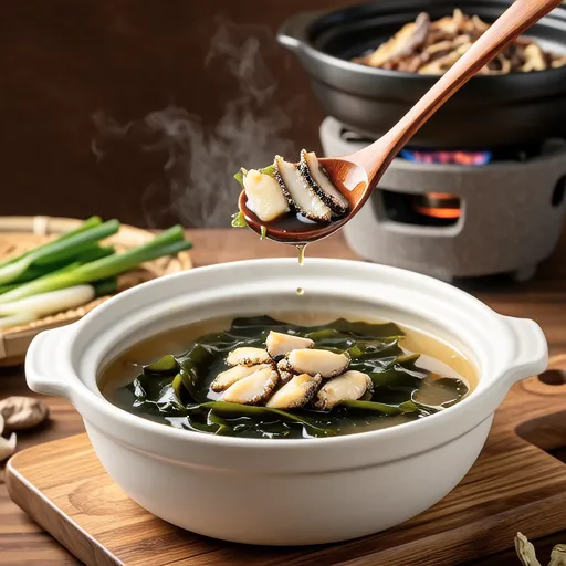 Dried Pollack Seaweed Soup