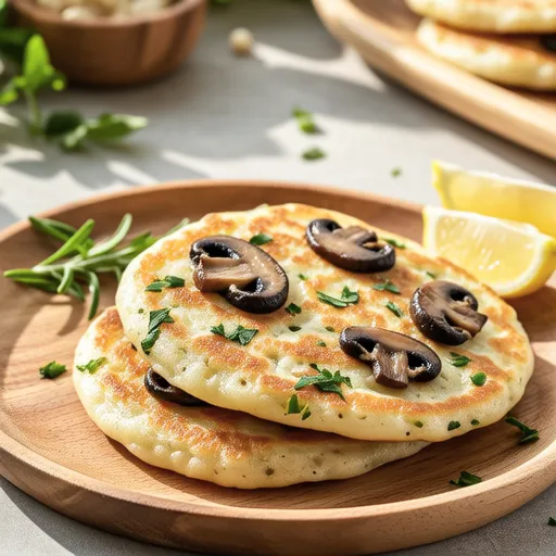 Enoki Mushroom Pancake