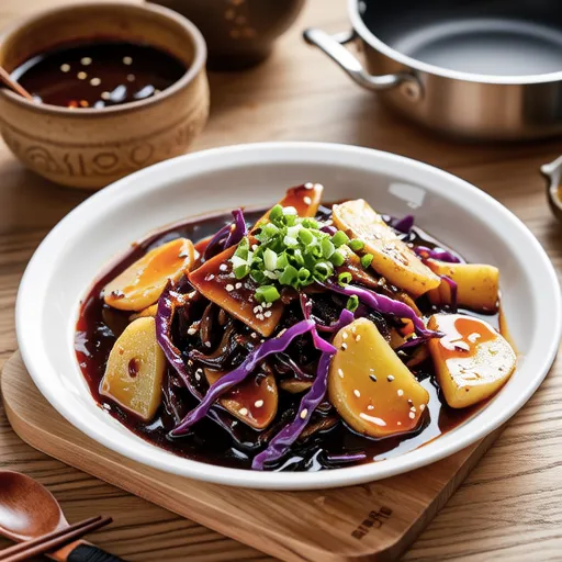 Cabbage and Potato Stir-fry with Gochujang