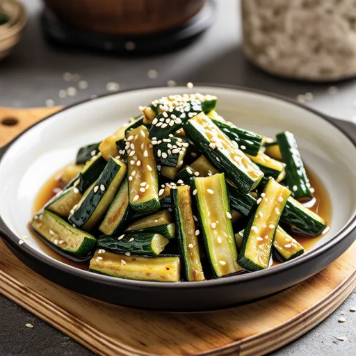 Stir-fried Korean Zucchini without Shrimp Sauce