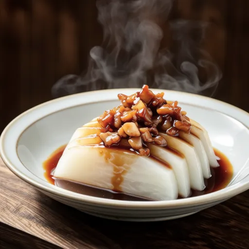 Daikon Radish with Pork Miso Sauce