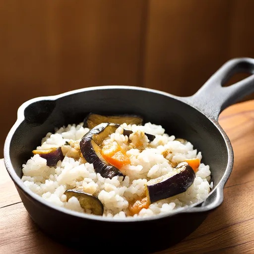 Eggplant and Vegetable Stew Rice