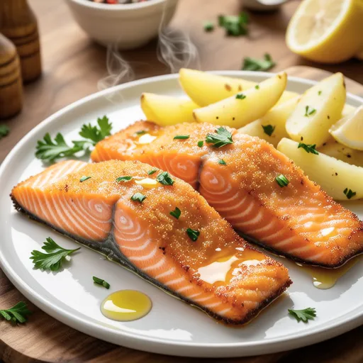 Salmon Potato Fry